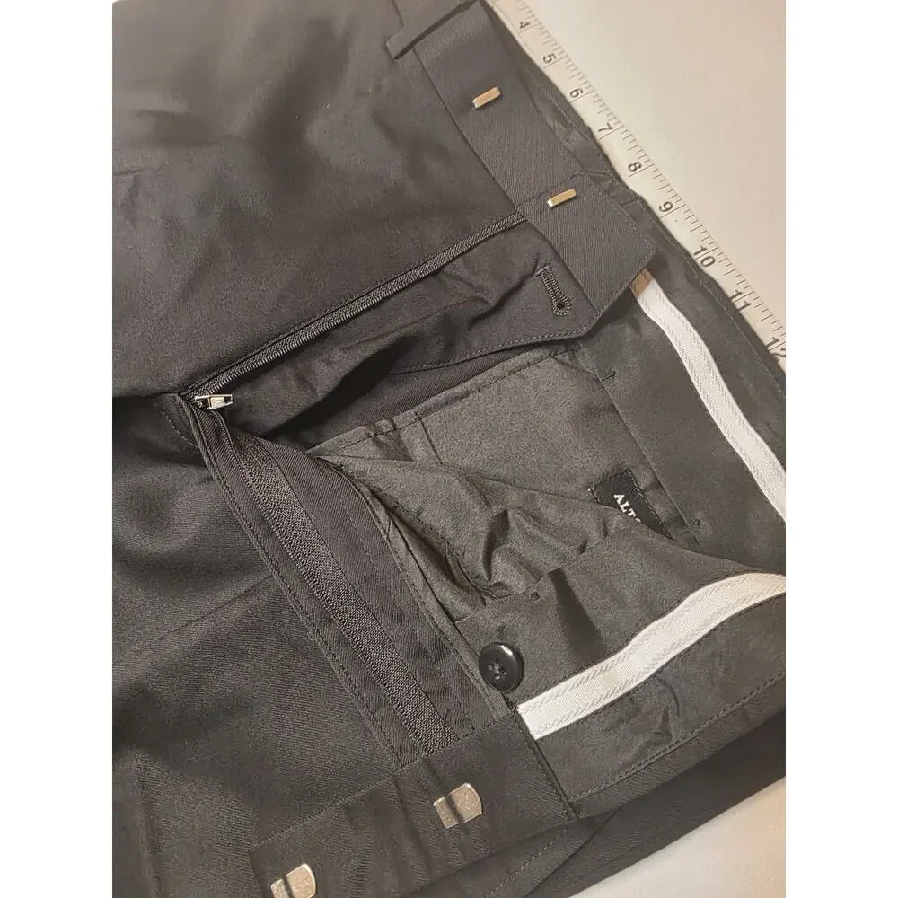 ALTON LANE Mercantile Trouser Black Tailored Dress Pants Poly Blend 32x32 NWT - Picture 5 of 7